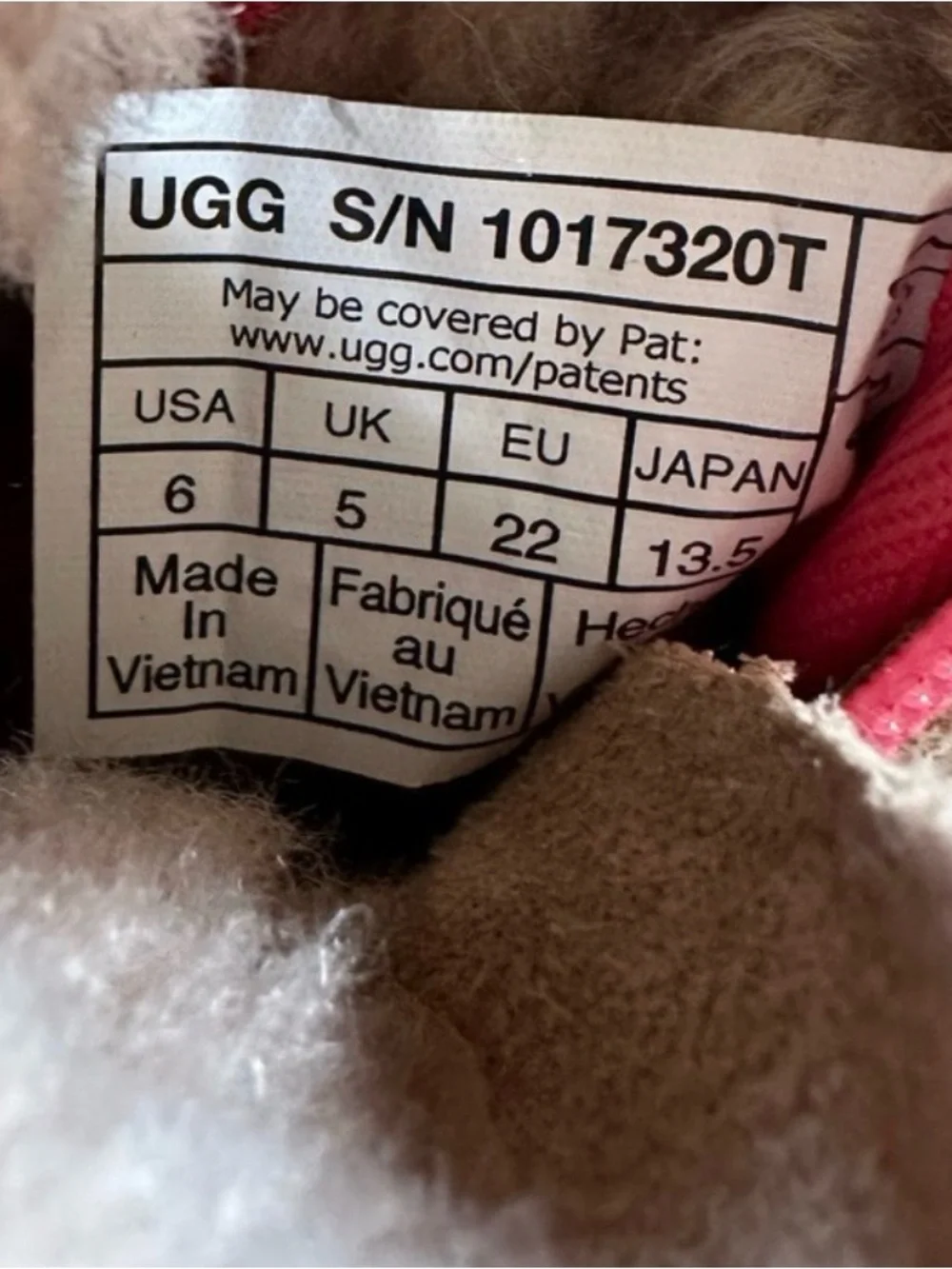 UGG Toddler Tan Suede Boots with Pink and Yellow Accents